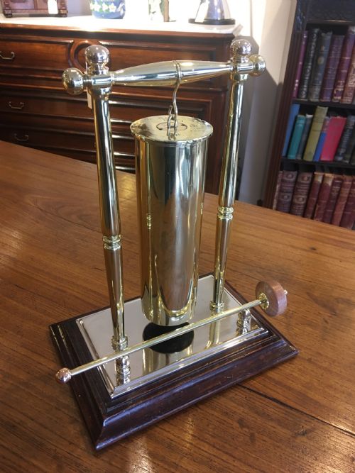 Brass Gong on Stand