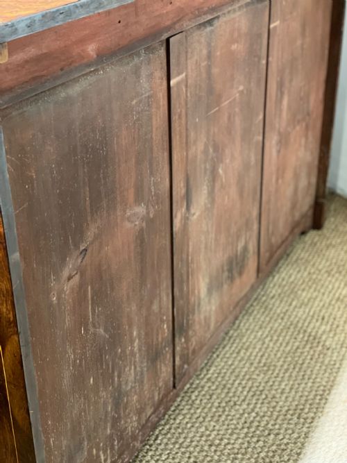 fig 1. Walnut break front bookcase
