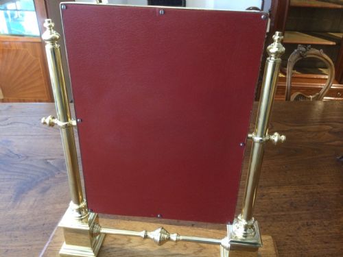 fig 3. BRASS FRAMED TABLE MIRROR