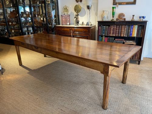 Long and Wide Walnut Farmhouse Table