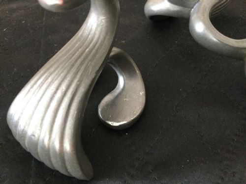 fig 4. PAIR JUST ANDERSEN ART DECO CANDLESTICKS 