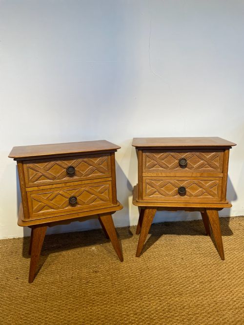 Pair of Art Deco Bedside Cabinets