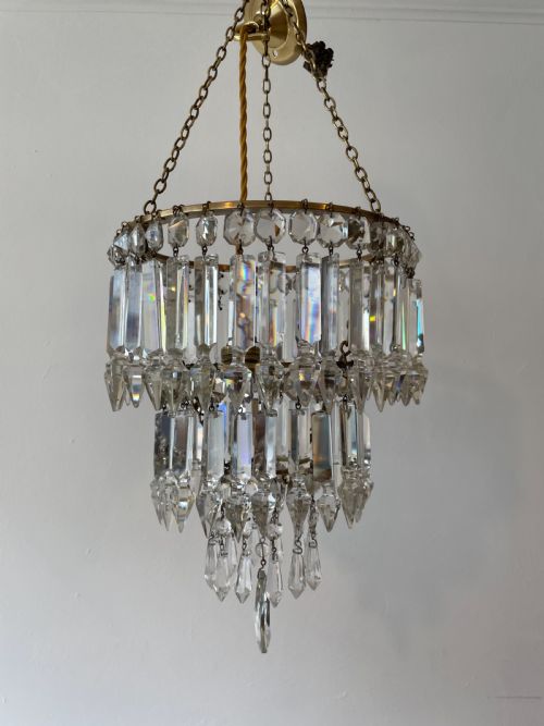 Three Tier Chandelier with Drop
