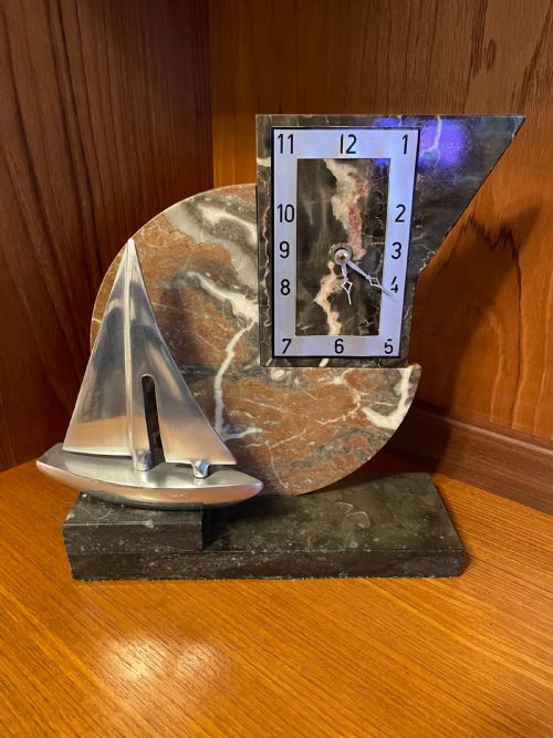 “ Nautical “ Art Deco Mantel Clock