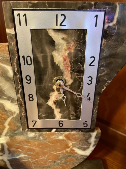 fig 2. “ NAUTICAL “ ART DECO MANTEL CLOCK