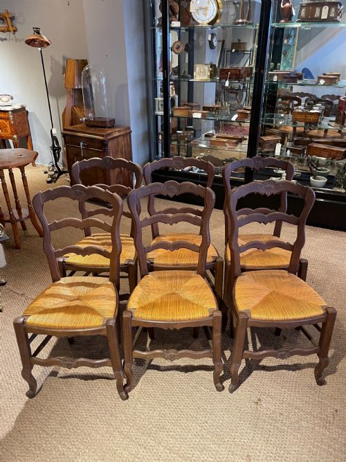 Set of Six Oak Chairs