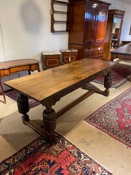 Victorian Oak Refectory Table