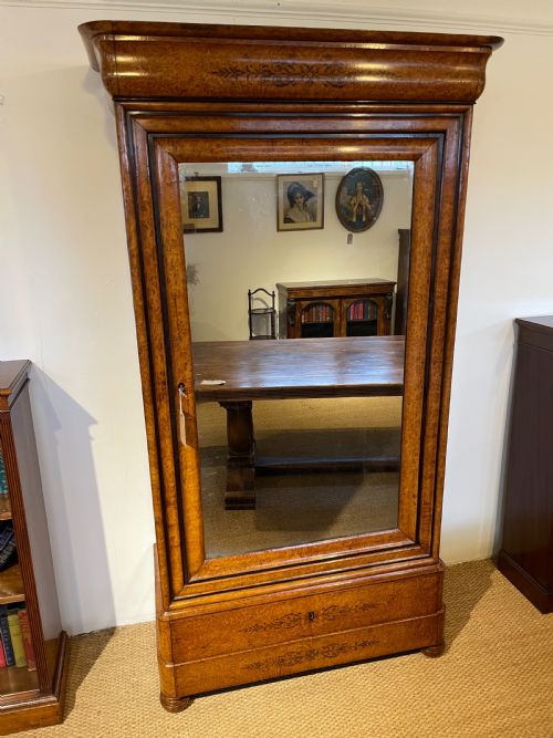 Charles X Burr Elm Linen Cupboard