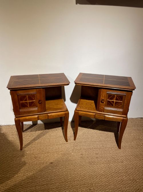 Pair of Art Deco Bedside Cabinets
