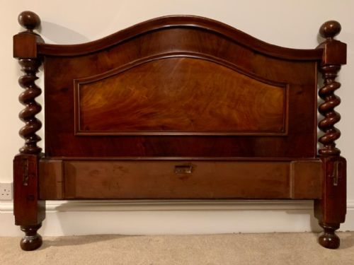 Victorian Mahogany Bed Head