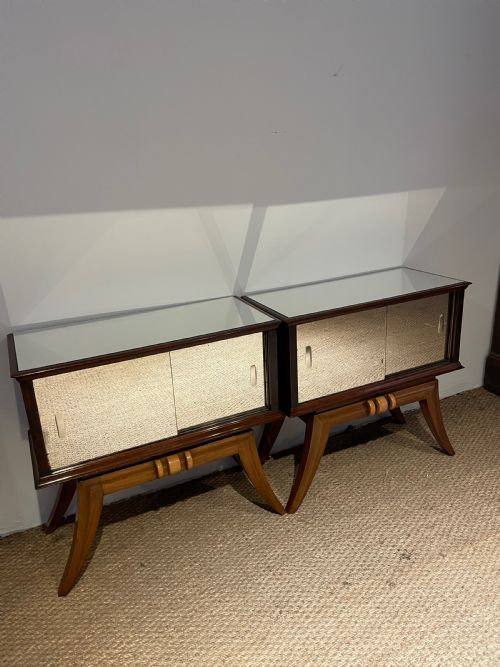 Pair of Art Deco Bedside Cabinets
