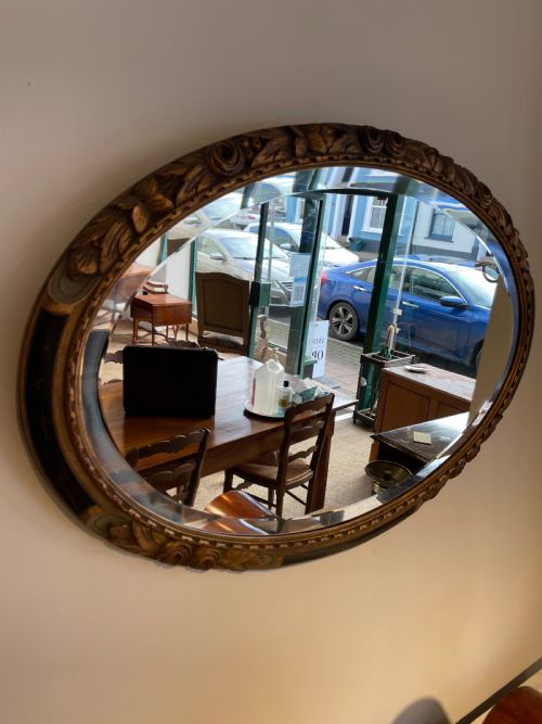 Art Deco Oval Mirror