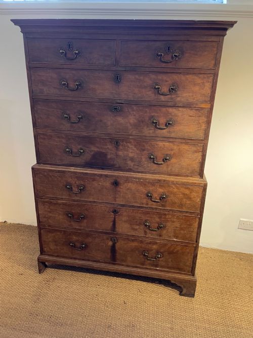 18th Century Mahogany Chest on Chest