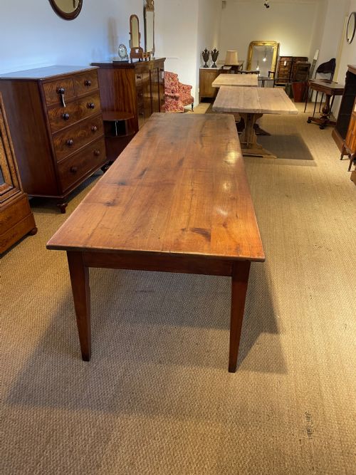 fig 1. Very large cherry wood farmhouse table