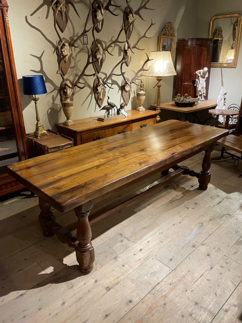 Large Oak Refectory Table