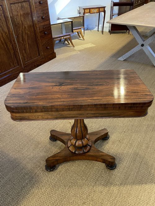 William IV Rosewood Card Table
