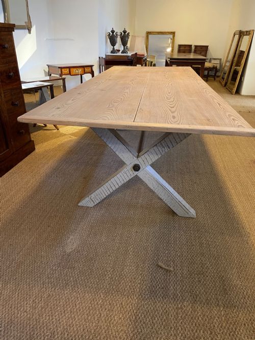 fig 1. Large wide farmhouse table
