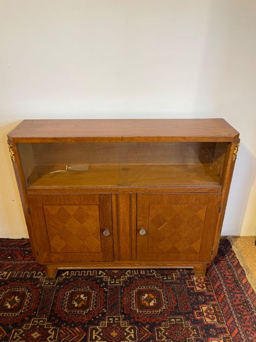 Small Art Deco Oak Bookcase
