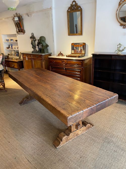 Substantial Oak Refectory Table