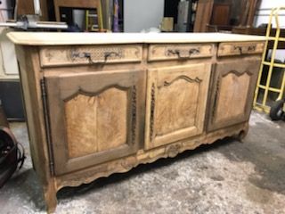 Antique Scrubbed Oak Sideboard
