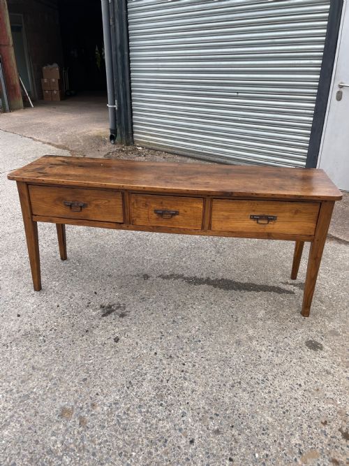 Chestnut 3 Drawer Dresser Base
