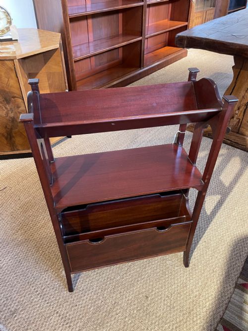 Edwardian Book Trough, Magazine Rack