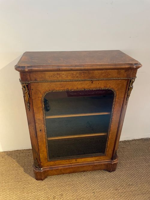 Walnut Pier Cabinet / Bookcase