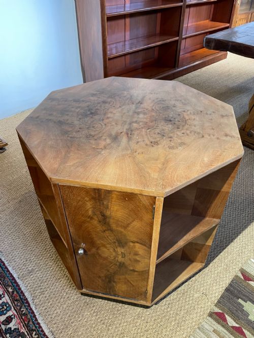 Large Art Deco Centre Table / Bookcase