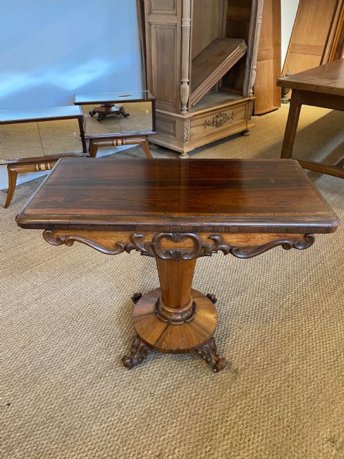 Victorian Rosewood Card Table