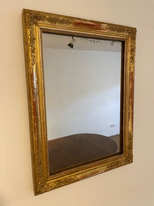 Small Gilt Mirror  26 “ X 34.5 “ H