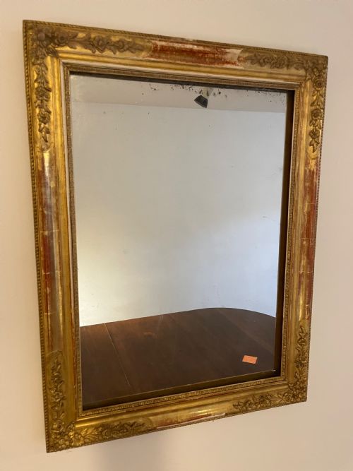 Small Gilt Mirror  26 “ X 34.5 “ H