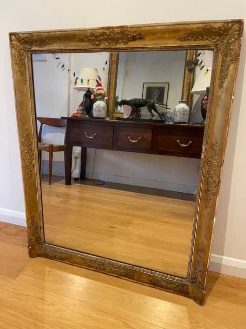 Early 19th French Over Mantle Mirror