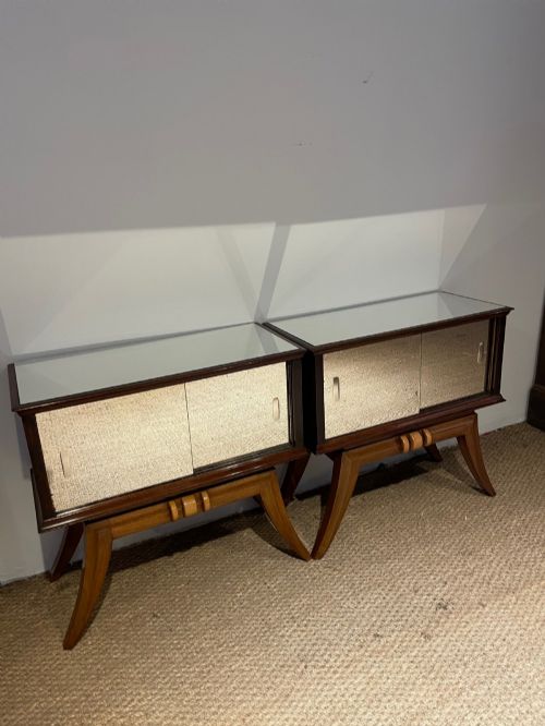 Pair of Art Deco Bedside Cabinets