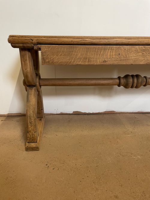 VICTORIAN OAK GOTHIC STYLE WINDOW SEAT - ADDITIONAL PHOTO 1