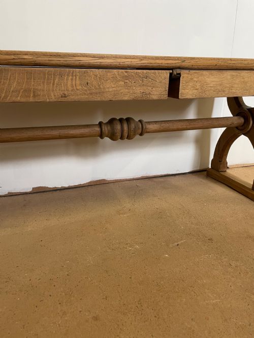 VICTORIAN OAK GOTHIC STYLE WINDOW SEAT - ADDITIONAL PHOTO 2