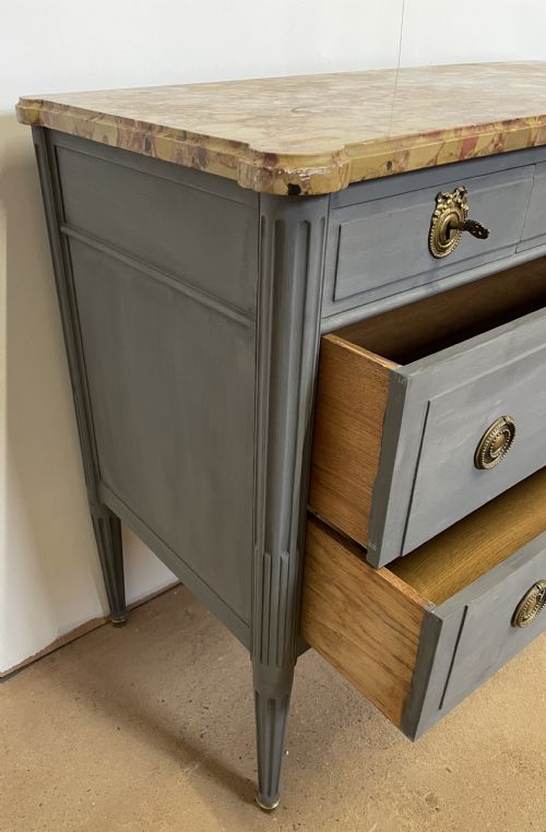 LOUIS XVI STYLE PAINTED COMMODE - ADDITIONAL PHOTO 7