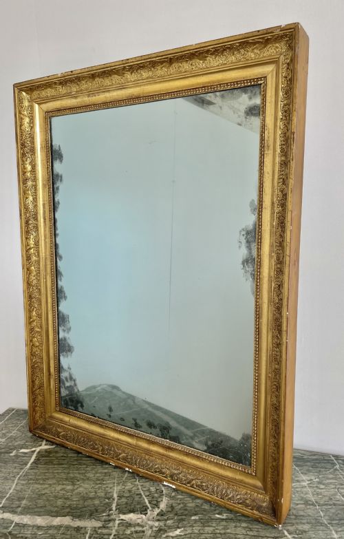 Antique Gilt Wood Over Mantle