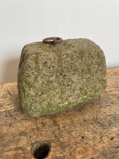 Antique Granite Farm Weight / Tethering Block