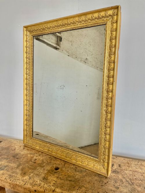 Antique Gilt Overmantle Mirror