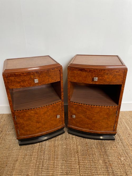 Pair of Art Deco Bedside Cabinets