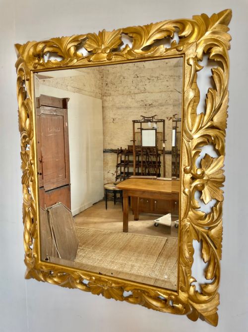 Carved Gilt Wood Mirror