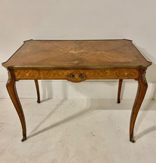 Napoleon III Rosewood and Inlaid Writing Table / Centre Table