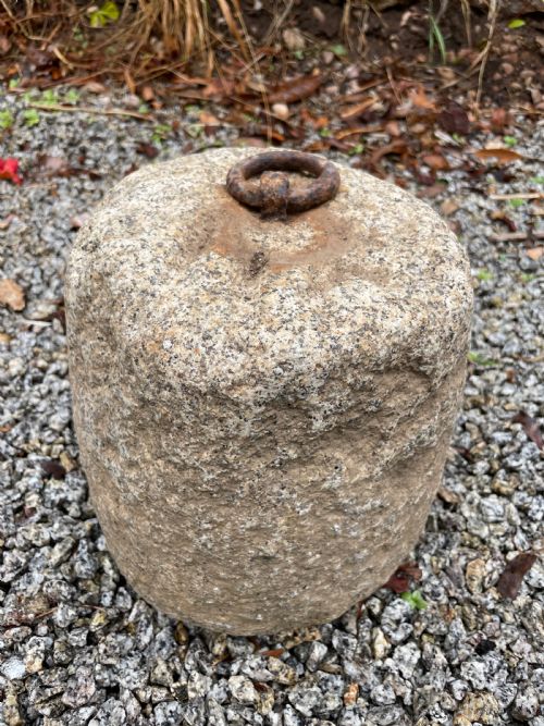 Antique Granite Farm Weight / Tethering Block
