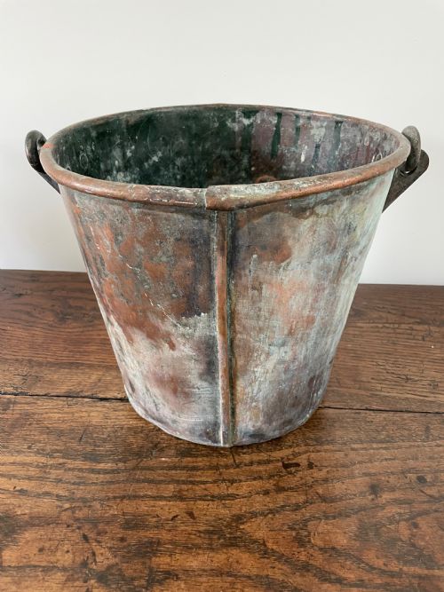 Antique Copper Bucket
