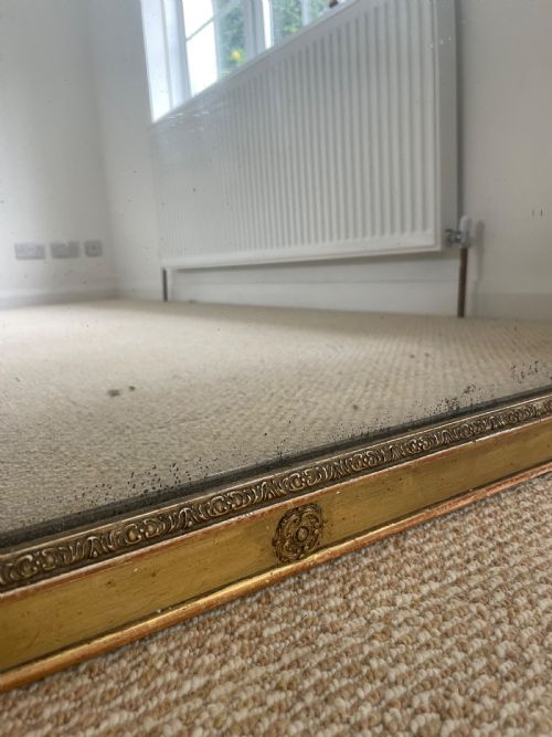 ANTIQUE GILT OVERMANTLE MIRROR - ADDITIONAL PHOTO 7