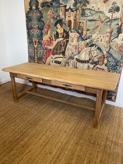 Scrubbed Oak Farmhouse Table