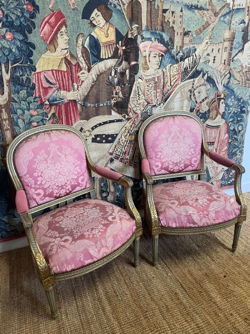 Pair of French Armchairs / Fauteuils