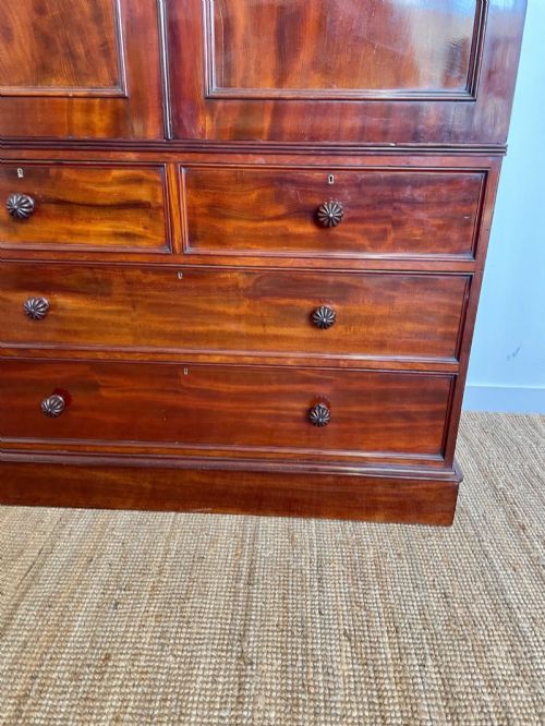 fig 1. Victorian Mahogany linen press