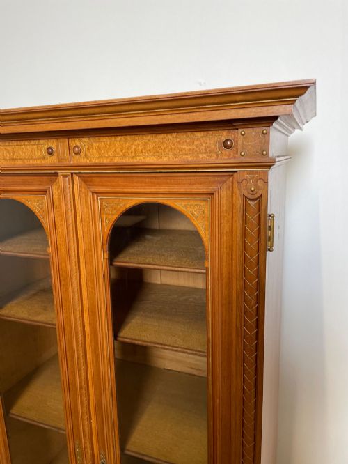 fig 1. Walnut 2 door bookcase / display cabinet