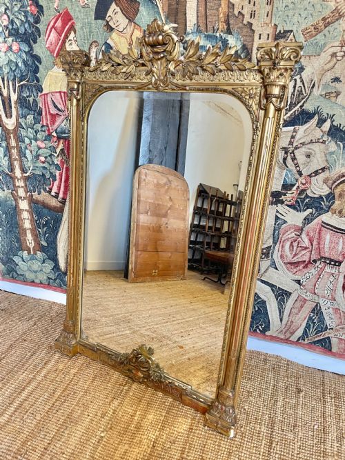 Large Architectural Gilded Over Mantle